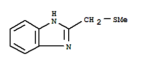 (9ci)-2-[(甲基硫代)甲基]-1H-苯并咪唑结构式_36000-20-1结构式