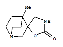 (9CI)-4-甲基螺[1-氮杂双环[2.2.2]辛烷-3,5-噁唑啉]-2-酮结构式_360044-55-9结构式