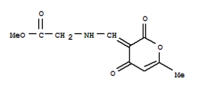 (9ci)-n-[(6-甲基-2,4-二氧代-2H-吡喃-3(4h)-基)甲基]-甘氨酸甲酯结构式_360069-20-1结构式