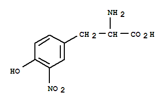 (2S)-2-氨基-3-(4-羟基-3-硝基苯基)丙酸结构式_3604-79-3结构式