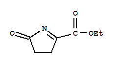 2H-pyrrole-5-carboxylicacid,3,4-dihydro-2-oxo-,ethylester(9ci) Structure