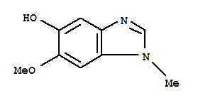 (9ci)-6-甲氧基-1-甲基-1H-苯并咪唑-5-醇结构式_36098-20-1结构式