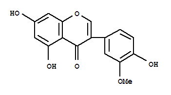 3’-O-甲基香豌豆苷元结构式_36190-95-1结构式