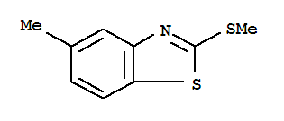 (7ci,8ci,9ci)-5-甲基-2-(甲基硫代)-苯并噻唑结构式_3622-48-8结构式