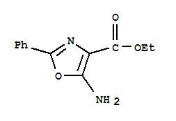 5-氨基-2-苯基噁唑-4-羧酸乙酯结构式_36231-81-9结构式
