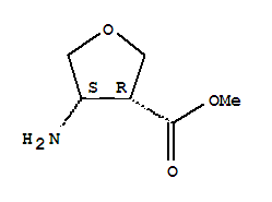 (3r,4s)-(9ci)-4-氨基四氢-3-呋喃羧酸甲酯结构式_362488-80-0结构式