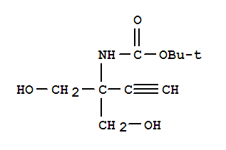 [1,1-双(羟基甲基)-2-丙炔]-氨基甲酸,1,1-二甲基乙酯结构式_364631-69-6结构式