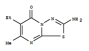 (9ci)-2-氨基-6-乙基-7-甲基-5H-1,3,4-噻二唑并[3,2-a]嘧啶-5-酮结构式_364743-06-6结构式