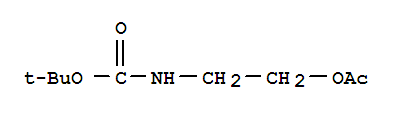 (9Ci)-[2-(乙酰基氧基)乙基]-氨基甲酸,1,1-二甲基乙酯结构式_365546-51-6结构式