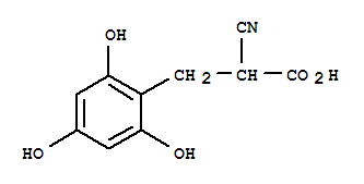 2-氰基-3-(2,4,6-三羟基苯基)丙酸结构式_366793-90-0结构式