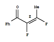 (2Z)-2,3-二氟-1-苯基-2-丁烯-1-酮结构式_366799-75-9结构式