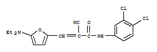 2-氰基-n-(3,4-二氯苯基)-3-[5-(二乙基氨基)-2-呋喃]-2-丙酰胺结构式_366820-66-8结构式