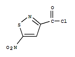 5-硝基-1,2-噻唑-3-甲酰氯结构式_36778-14-0结构式