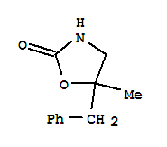 (9ci)-5-甲基-5-(苯基甲基)-2-噁唑烷酮结构式_36838-64-9结构式