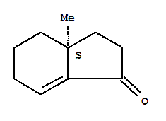(3as)-(9ci)-2,3,3a,4,5,6-六氢-3a-甲基-1H-茚-1-酮结构式_368875-09-6结构式