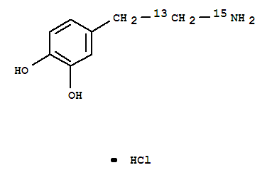 盐酸多巴胺-13C,15N结构式_369656-74-6结构式
