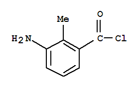 (9CI)-3-氨基-2-甲基-苯甲酰氯结构式_370580-66-8结构式