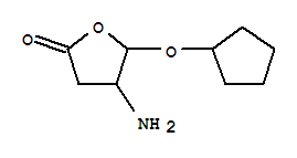 (9ci)-4-氨基-5-(环戊基氧基)二氢-2(3H)-呋喃酮结构式_370875-31-3结构式