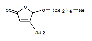(9ci)-4-氨基-5-(戊基氧基)-2(5H)-呋喃酮结构式_370876-78-1结构式