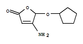 (9ci)-4-氨基-5-(环戊基氧基)-2(5H)-呋喃酮结构式_370876-82-7结构式
