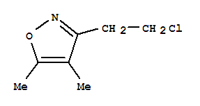 Isoxazole,3-(2-chloroethyl)-4,5-dimethyl-(9ci) Structure,371932-99-9Structure