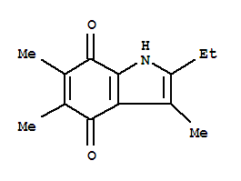 (9Ci)-2-乙基-3,5,6-三甲基-1H-吲哚-4,7-二酮结构式_371969-84-5结构式