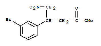 3-(3-溴苯基)-4-硝基丁酸甲酯结构式_372944-86-0结构式
