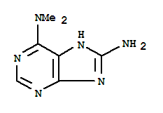 (9ci)-n6,n6-二甲基-1H-嘌呤-6,8-二胺结构式_374706-45-3结构式