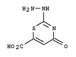 (9ci)-2-肼基-4-氧代-4H-1,3-噻嗪-6-羧酸结构式_376616-17-0结构式