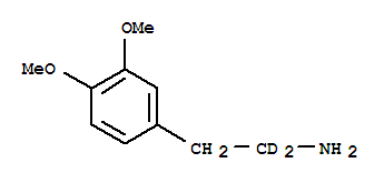 3,4-二甲氧基苯乙胺-D2结构式_37699-47-1结构式