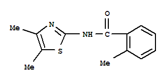 (9ci)-n-(4,5-二甲基-2-噻唑)-2-甲基-苯甲酰胺结构式_377057-99-3结构式