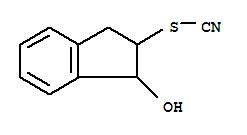 1-羟基-2,3-二氢-1H-茚-2-基硫氰酸酯结构式_379668-79-8结构式