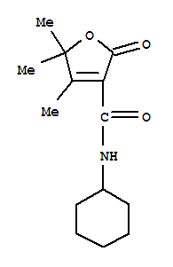 (9Ci)-N-环己基-2,5-二氢-4,5,5-三甲基-2-氧代-3-呋喃羧酰胺结构式_380658-96-8结构式