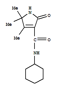 n-环己基-2,5-二氢-4,5,5-三甲基-2-氧代-1H-吡咯-3-羧酰胺结构式_380661-15-4结构式