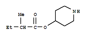 (9CI)-2-甲基-丁酸,4-哌啶基酯结构式_381725-65-1结构式