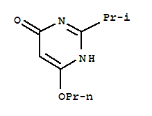 (9ci)-2-(1-甲基乙基)-6-丙氧基-4(1H)-嘧啶酮结构式_38249-41-1结构式