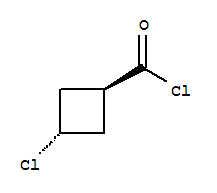 Cyclobutanecarbonyl chloride,3-chloro-,trans-(9ci) Structure