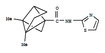 (9Ci)-2,6-二甲基-N-2-噻唑-三环[3.2.0.02,6]庚烷-1-羧酰胺结构式_384348-98-5结构式