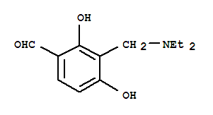 (9ci)-3-[(二乙基氨基)甲基]-2,4-二羟基-苯甲醛结构式_384823-61-4结构式