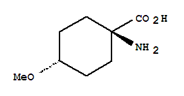 反式-(9Ci)-1-氨基-4-甲氧基环己烷羧酸结构式_387825-55-0结构式