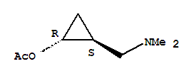 (1R,2S)-2-[(二甲基氨基)甲基]环丙基乙酸酯结构式_387845-04-7结构式