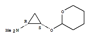 (1R,2S)-Rel-(9Ci)-N,N-二甲基-2-[(四氢-2H-吡喃-2-基)氧基]-环丙胺结构式_387845-26-3结构式