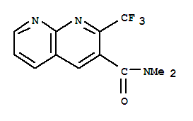 (9ci)-N,N-二甲基-2-(三氟甲基)-1,8-萘啶-3-羧酰胺结构式_388565-52-4结构式
