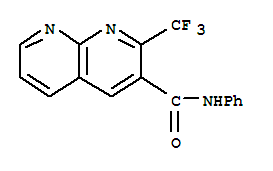(9ci)-n-苯基-2-(三氟甲基)-1,8-萘啶-3-羧酰胺结构式_388565-54-6结构式