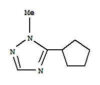 (9ci)-5-环戊基-1-甲基-1H-1,2,4-噻唑结构式_389606-94-4结构式