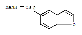 n-甲基-5-苯并呋喃甲胺结构式_389845-58-3结构式