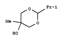 (9Ci)-5-甲基-2-(1-甲基乙基)-1,3-二噁烷-5-醇结构式_39113-67-2结构式