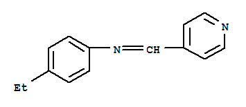 (9ci)-4-乙基-n-(4-吡啶亚甲基)-苯胺结构式_391609-31-7结构式