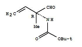 [(1R)-1-甲酰基-1-甲基-2-丙烯基]-氨基甲酸 1,1-二甲基乙酯结构式_391678-32-3结构式