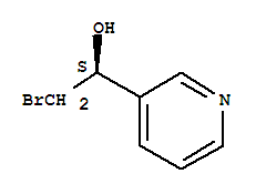 (1S)-2-溴-1-(3-吡啶基)乙醇结构式_391902-10-6结构式